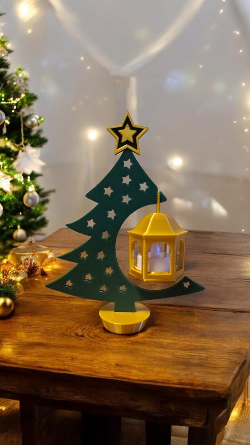 Decoración navideña impresa en 3D con iluminación LED — InfinityArt 3D